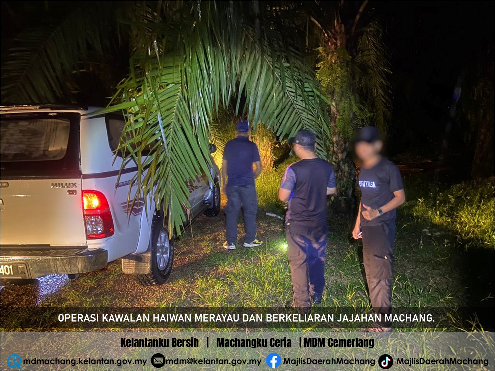   OPERASI KAWALAN HAIWAN MERAYAU DAN BERKELIARAN JAJAHAN MACHANG